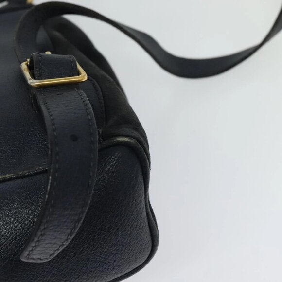 GUCCI Bamboo Backpack Suede Leather Navy Gold 003 1956 0030 Auth BA1984 main image 14